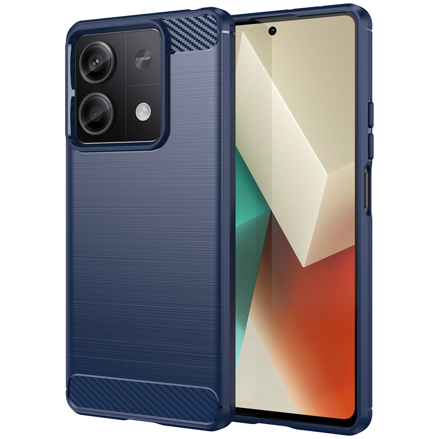 For Xiaomi Redmi Note 13 5G Cell Phone Shell Case TPU Carbon Fiber Texture Shell Cover - Black For Xiaomi Redmi Note 13 5G Cell Phone Shell Case TPU Carbon Fiber Texture Shell Cover - Black